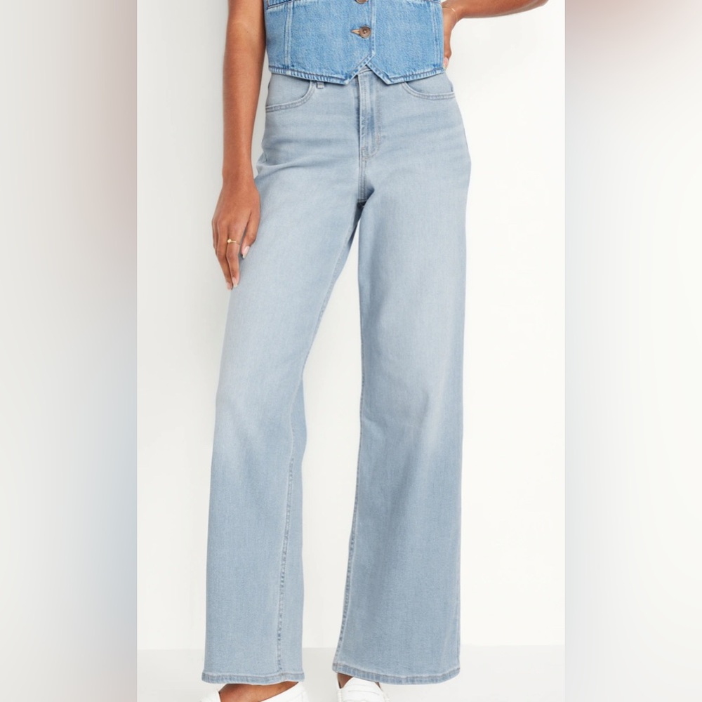 Old Navy High Rise Wow Wide-Leg Jeans